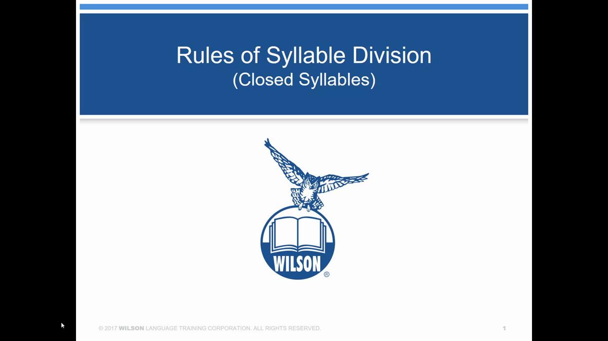 Syllable Division
