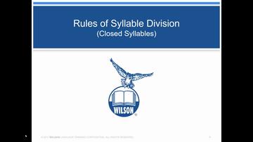 Syllable Division
