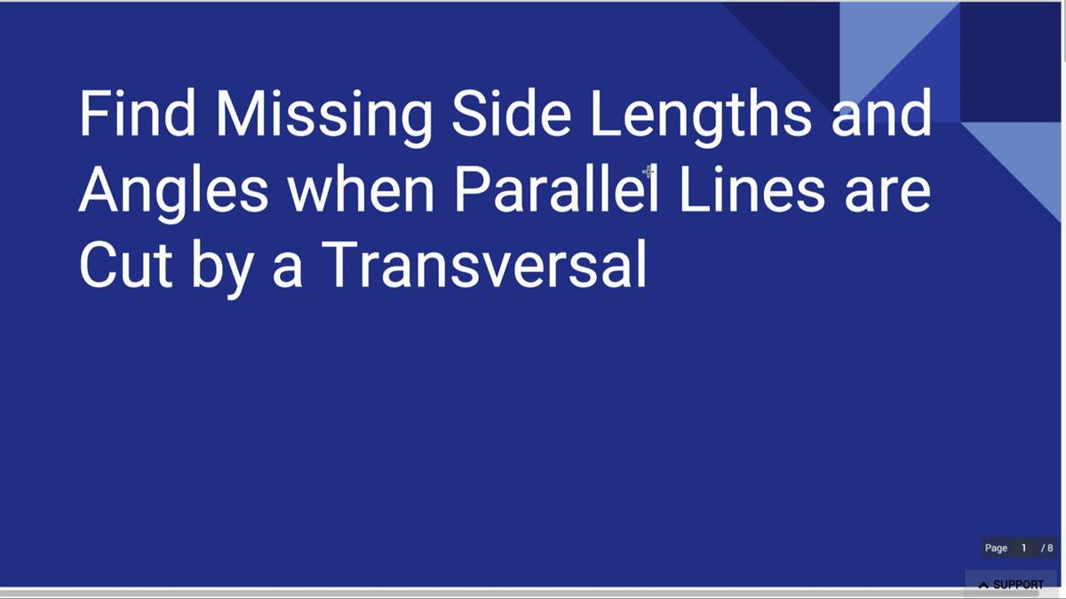 Find Missing Lengths and Angles Parallel Lines.mp4