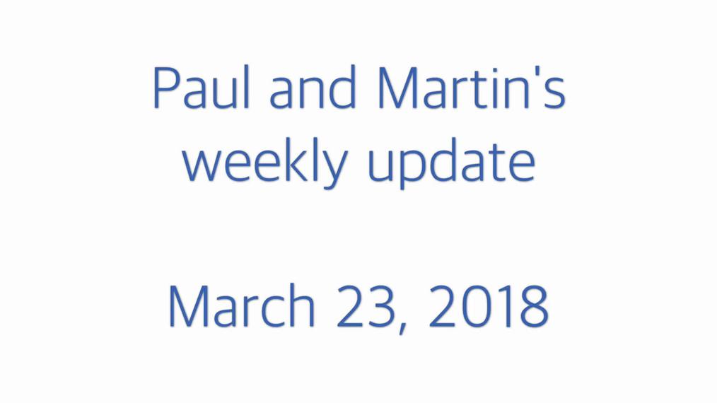 STP weekly update 23.03.18