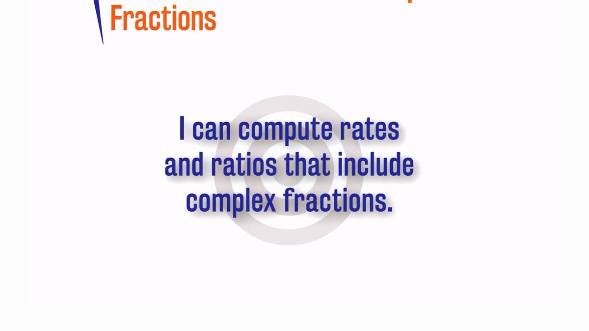 Rates and Ratios with Complex Fractions