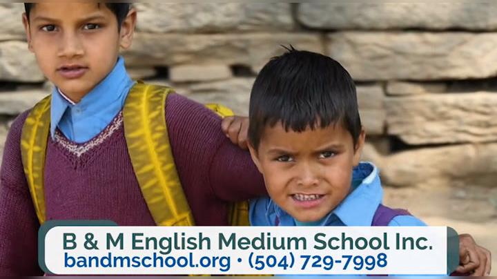Donations in Metairie LA, B &amp; M English Medium School Inc.