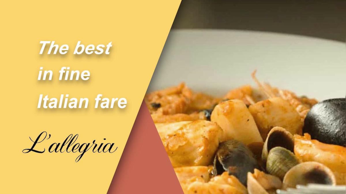 Italian Food in Madison NJ, L&#39;allegria