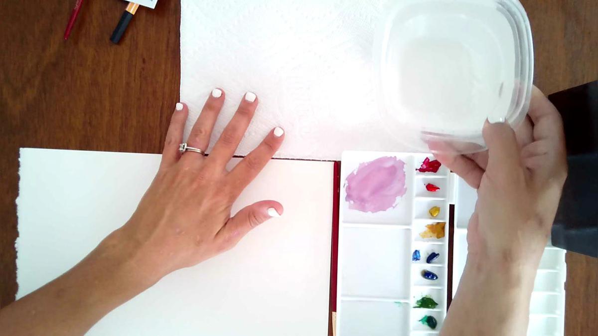 Watercolor blobs