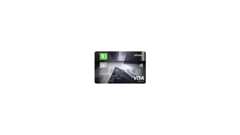 Carte Visa TD Remises Affaires