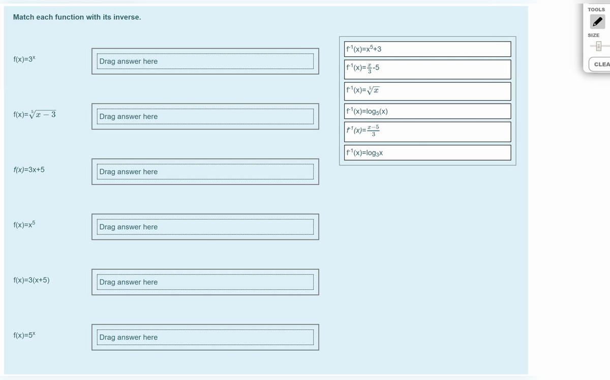 Finding and Verifying Inverses Drag and Drop Homework Help.mp4