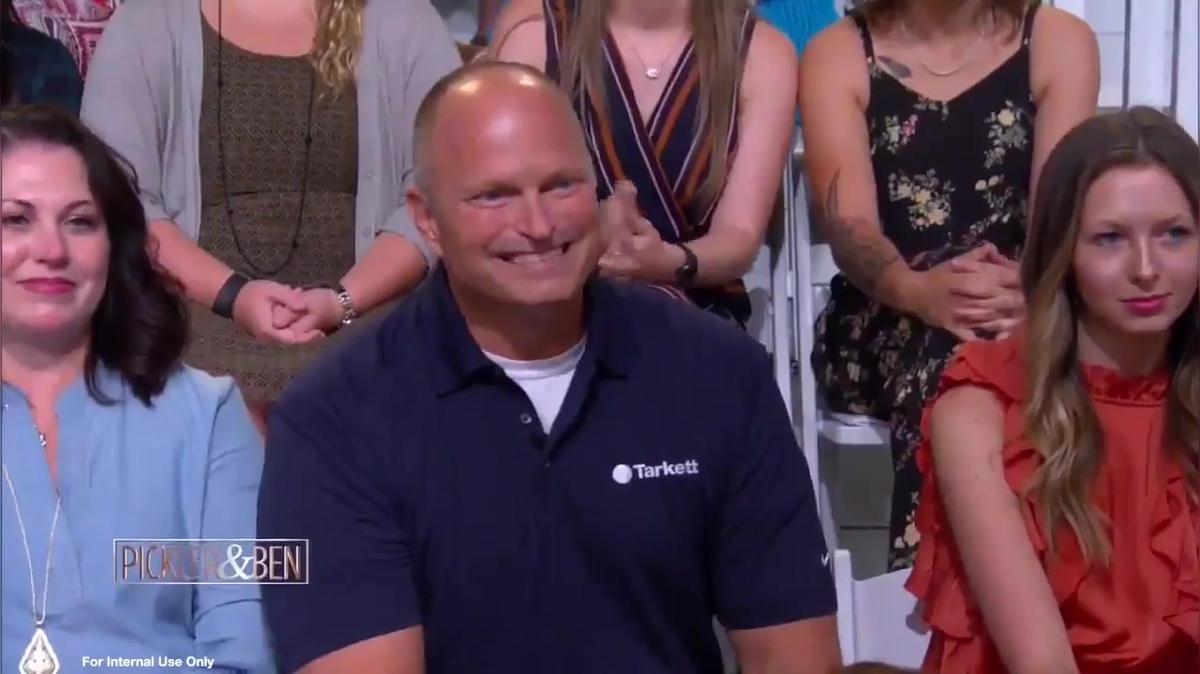 Tarkett + Pickler &amp; Ben Talk Show Set Makeover