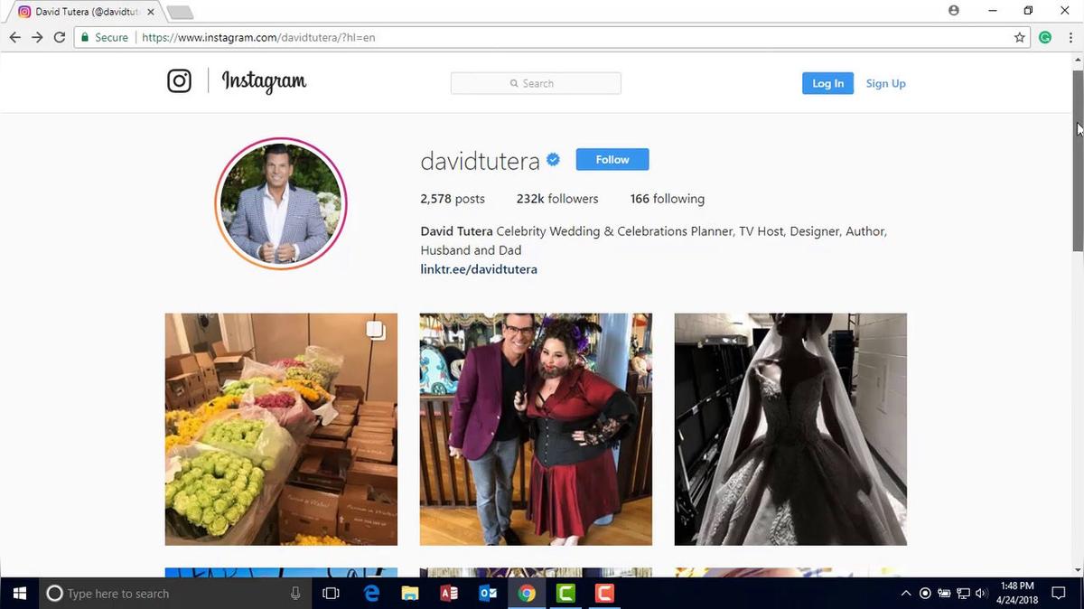 David Tutera&#39;s Instagram Post