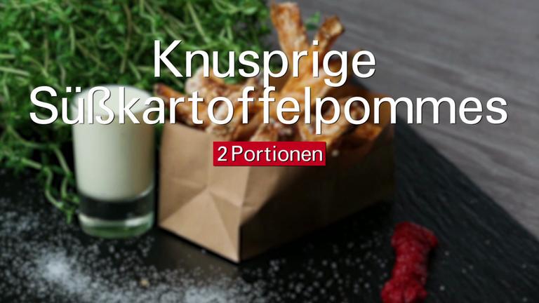 Knusprige Süsskartoffelpommes