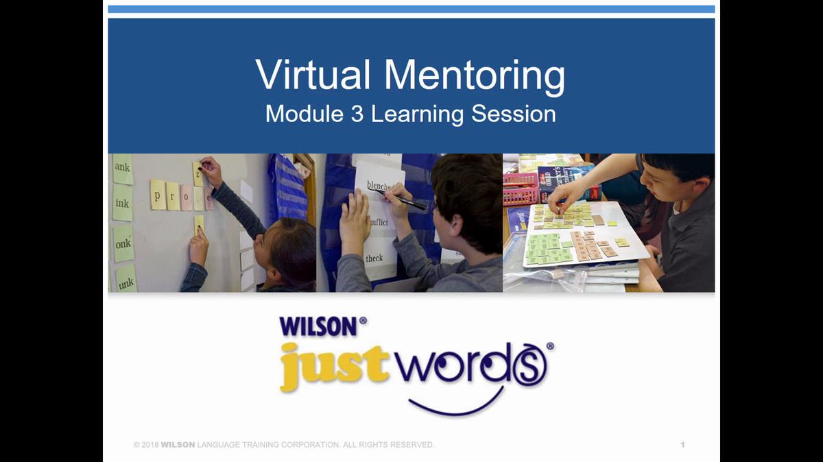 JW Module 3 Learning Session