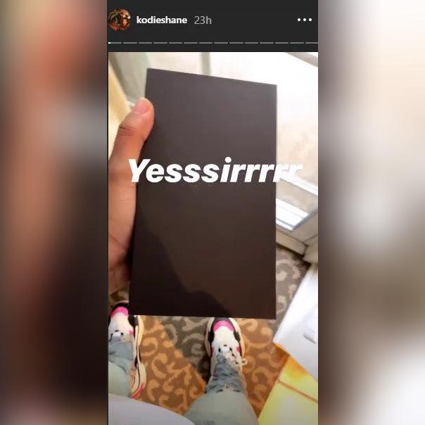 BlackBerry - Kodie Shane Instagram Story