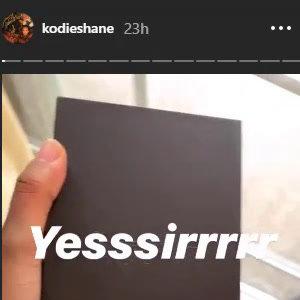 BlackBerry - Kodie Shane Instagram Story