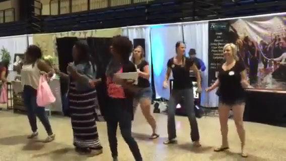 Brides doing the Wobble at the Nuovo Bridal Show!.mp4