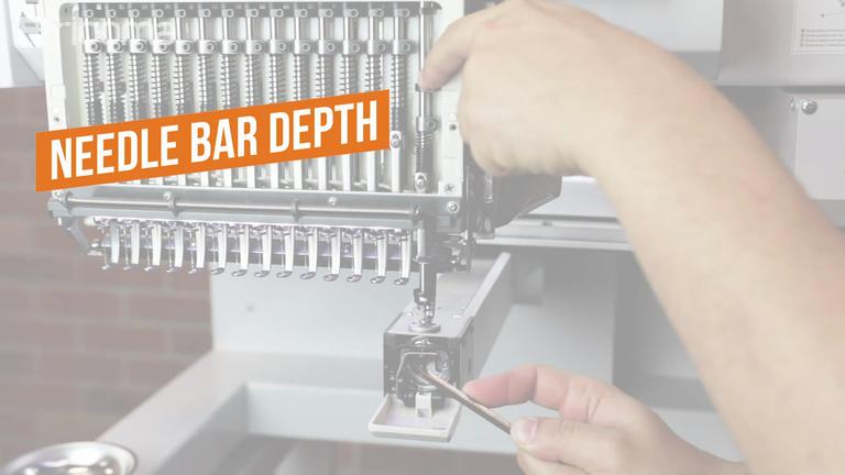 Needle bar depth - MT