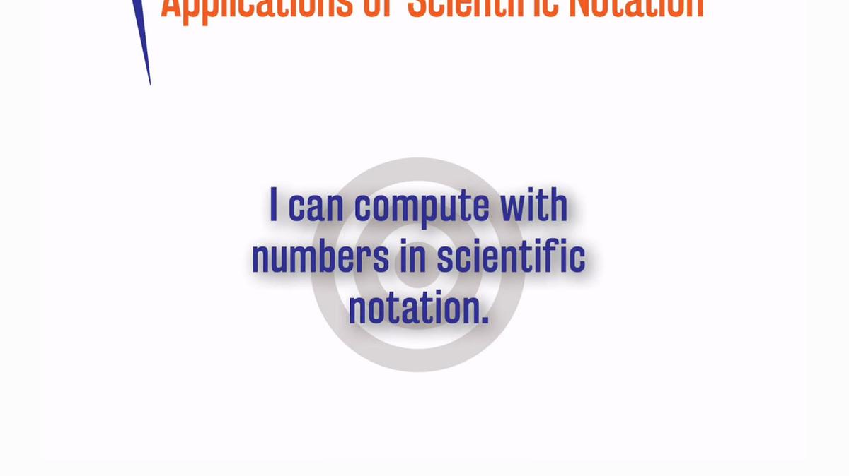 Applications of Scientific Notation