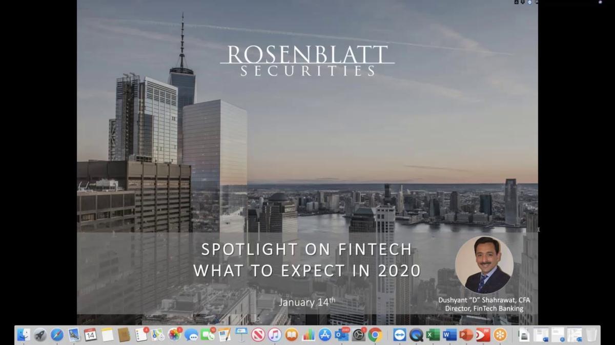 Rosenblatt Webinar - 'FinTech 2020_ What to Expect From Funding, M&A and Market Trends.'.mp4