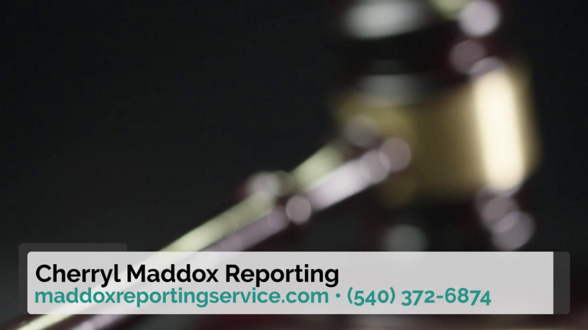 Court Reporter in Colonial Beach VA, Maddox Reporting Service Inc