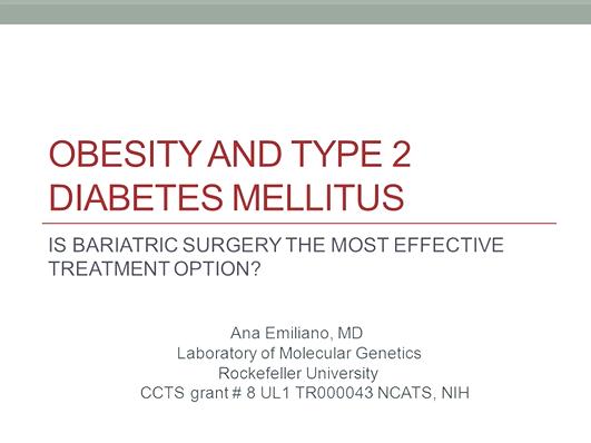 Diet Versus Bariatric Surgery In Obesity And Type 2 Diabetes Treatment