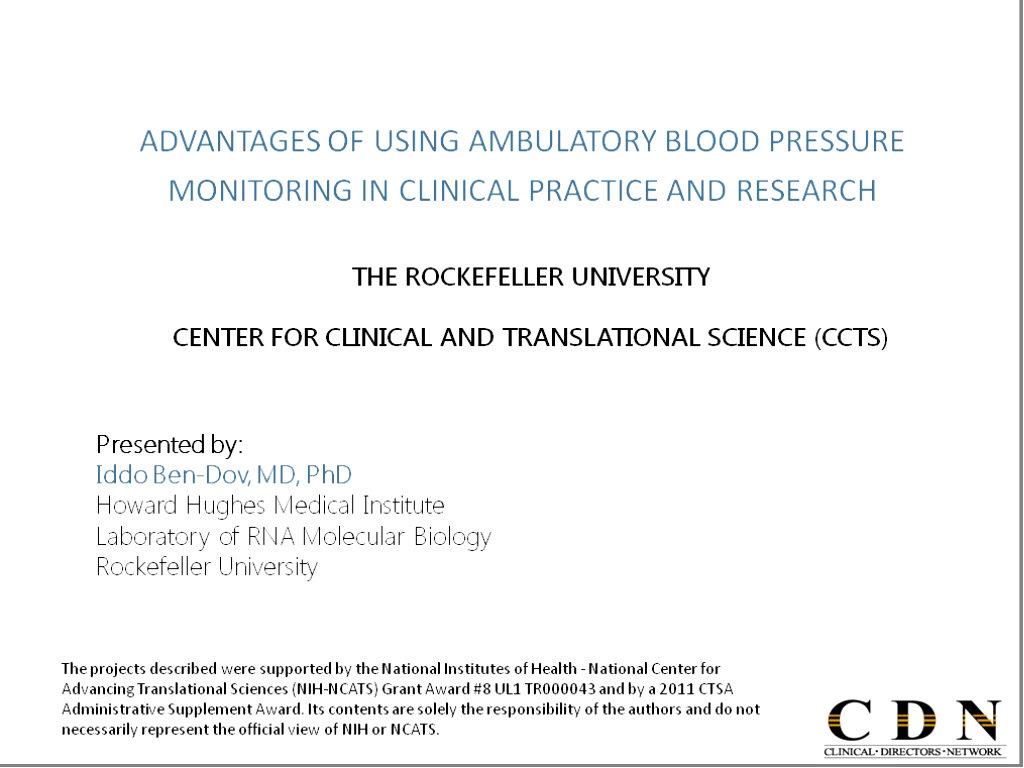 Advantages of Using Ambulatory Blood Pressure Monitoring in Clinical Practice and Research