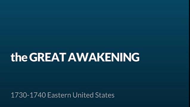 ENG 11-The Great Awakening
