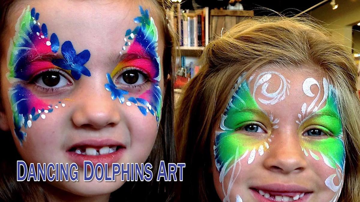 Face Painting in Albuquerque NM, Dancing Dolphins Art