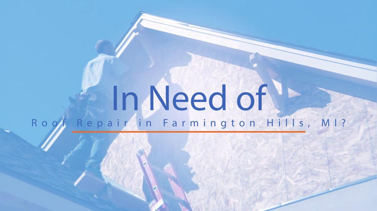 Roof Repair in Farmington Hills MI, McGlinch & Sons Co.