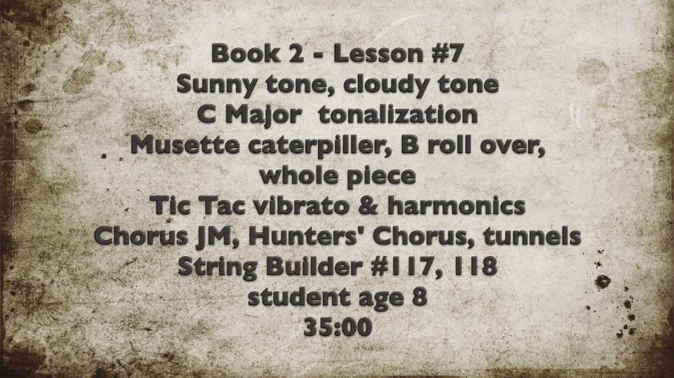 Book 2 - #7 Sunny tone cloudy tone, Musette, Chorus JM, Hunters' Chrous.mp4
