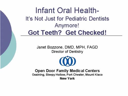 Infant Oral Health