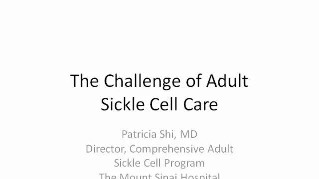 History of Sickle Cell Disease and Current Challenges of Serving the Adult Population