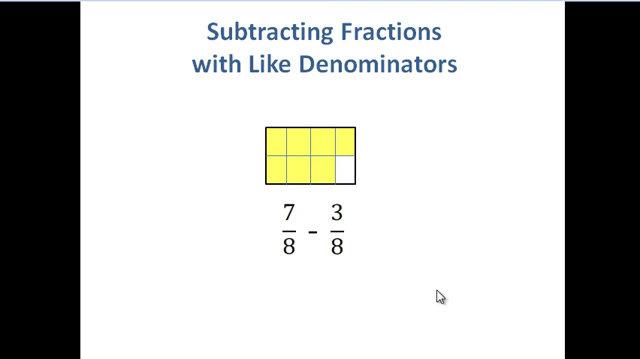 Subtract Fractions with Like Denominators.mp4