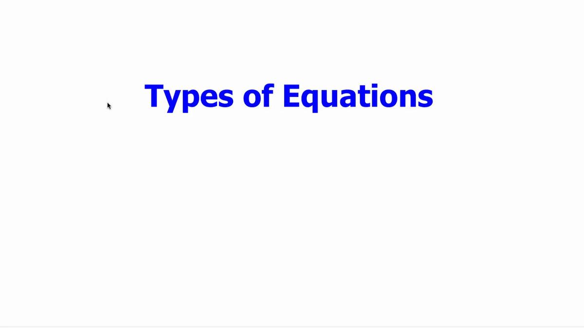Types of Equations & Graphs.mp4