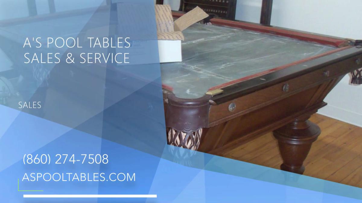 Pool Table Installation in Watertown CT, A's Pool Tables Sales & Service