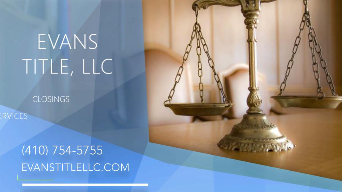Title Company in Federalsburg MD, Evans Title, Llc
