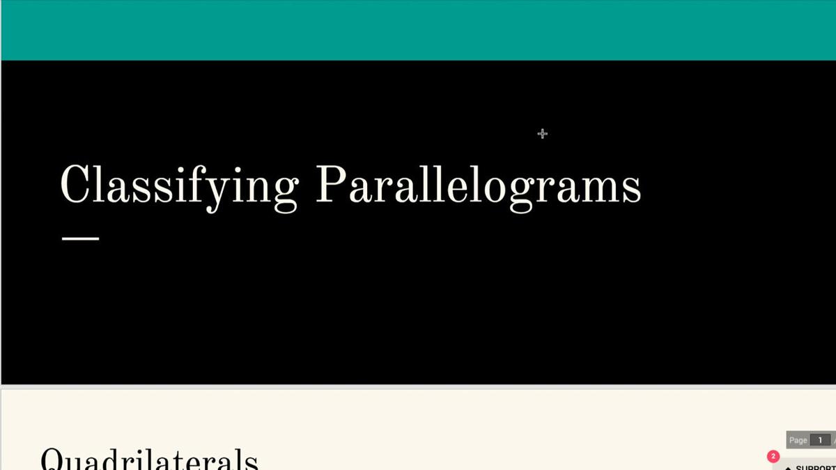 Classifying Parallelograms.mp4