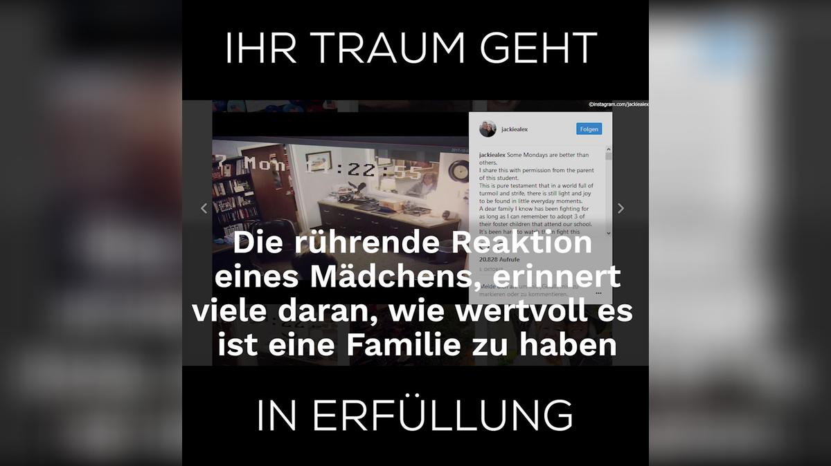Herzzerreißend reagiert dieses Mädchen, als sie adoptiert wird 1:1