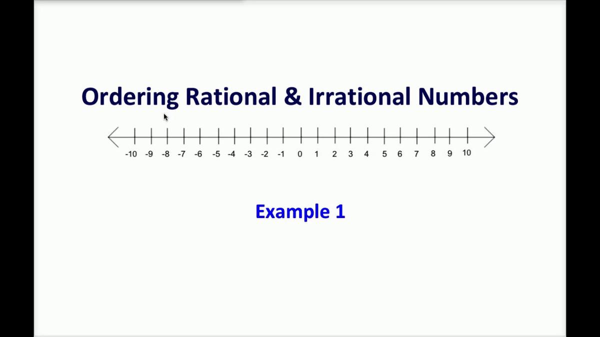 Math 8 Q3 Unit 6 Ordering Numbers Example 1.mp4