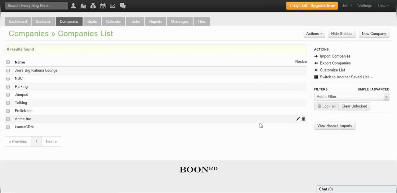 Company List