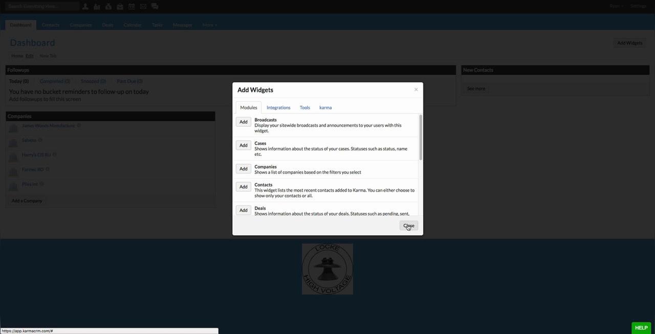 Companies Widget