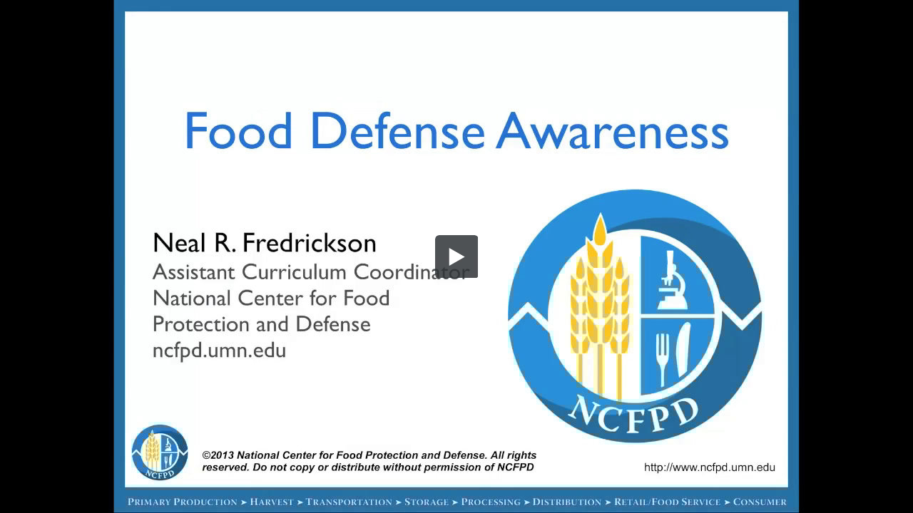 Food Defense Awareness