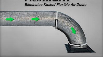 FlexRight, Eleminates Kinked Flexible Air Ducts