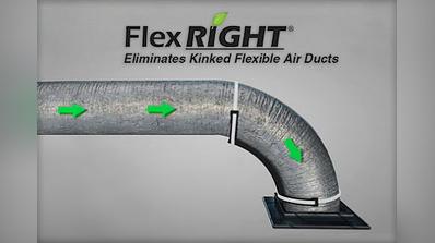 FlexRight, Eleminates Kinked Flexible Air Ducts