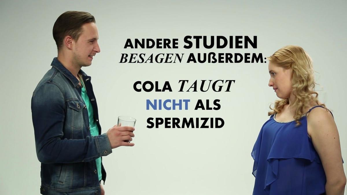 Mythos: Cola verhindert eine Schwangerschaft