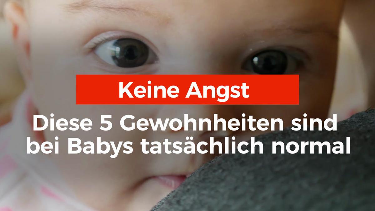 Diese 5 Gewohnheiten sind bei Babys tatsächlich normal