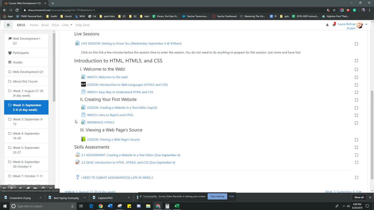 Web Development Kahn Academy Week 2