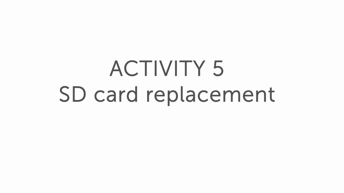5.0 SD card replacement