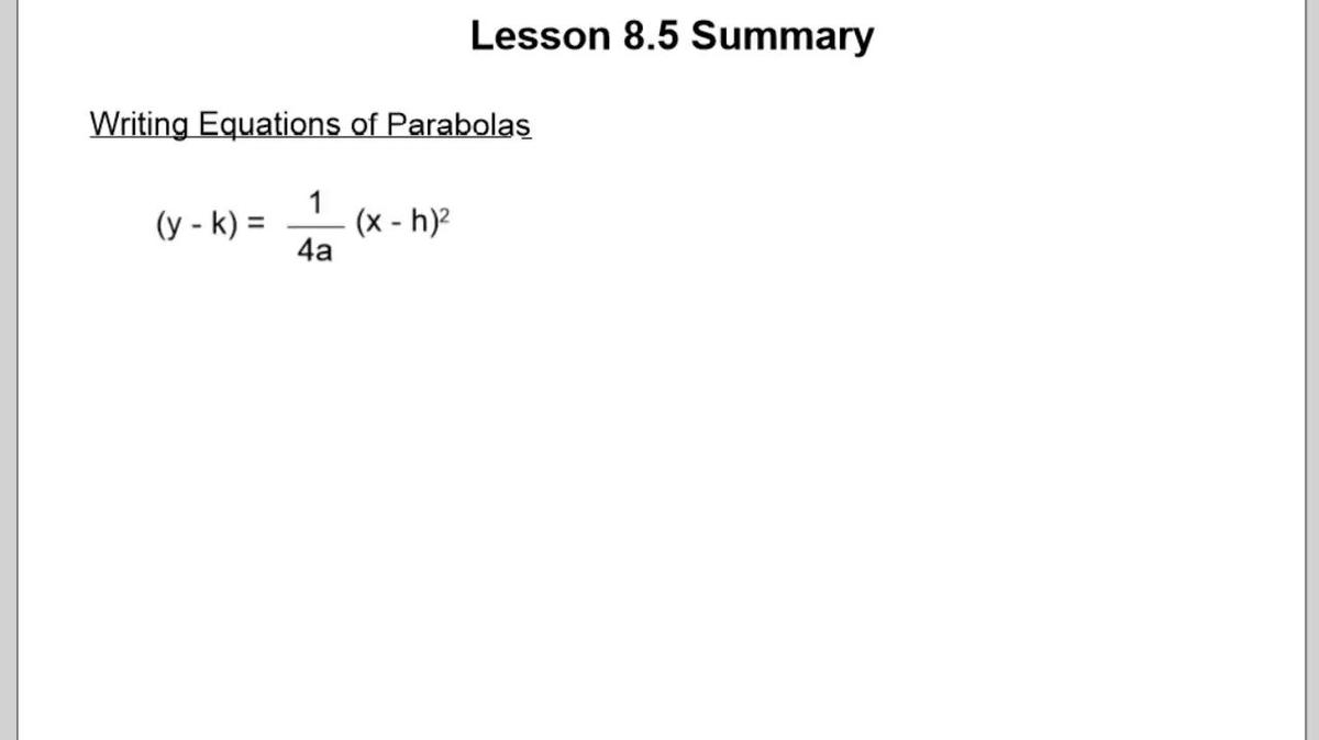 8.5 Lesson Summary.vid