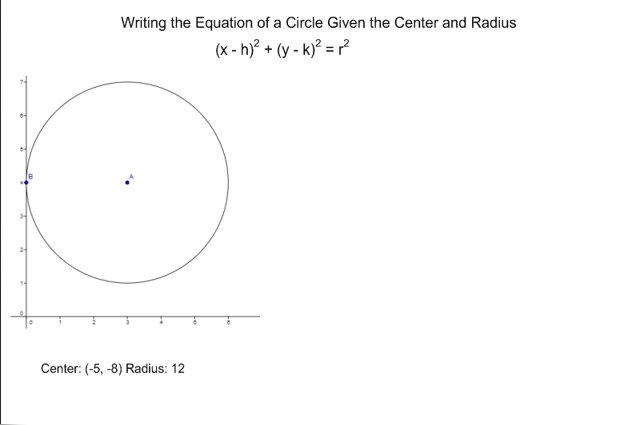 Equations of Circles Given the Center and Radius.mp4