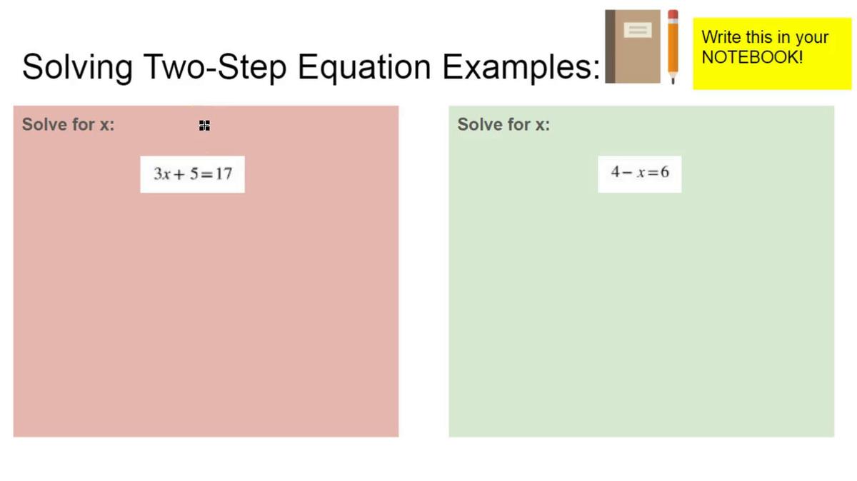 Solving Two-Step Equations Examples.mp4