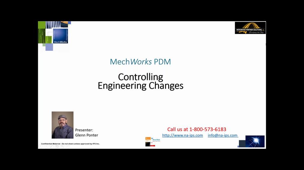 MechWorks PDM Engineering Change Process Tutorial - Workflows for Change Request/Notice Processes