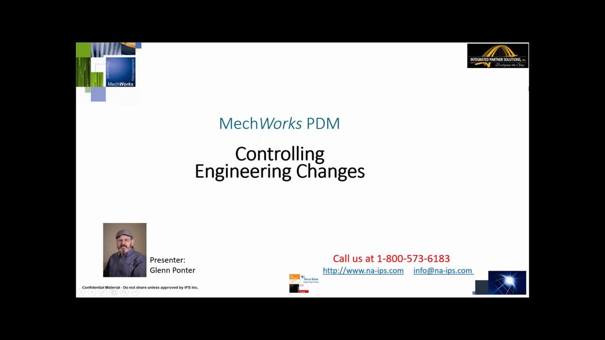 MechWorks PDM Engineering Change Process Tutorial - Workflows for Change Request/Notice Processes